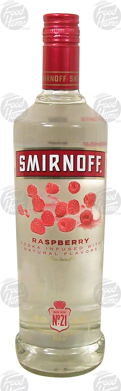 Smirnoff  raspberry flavored vodka, 35% alc. by vol. Full-Size Picture